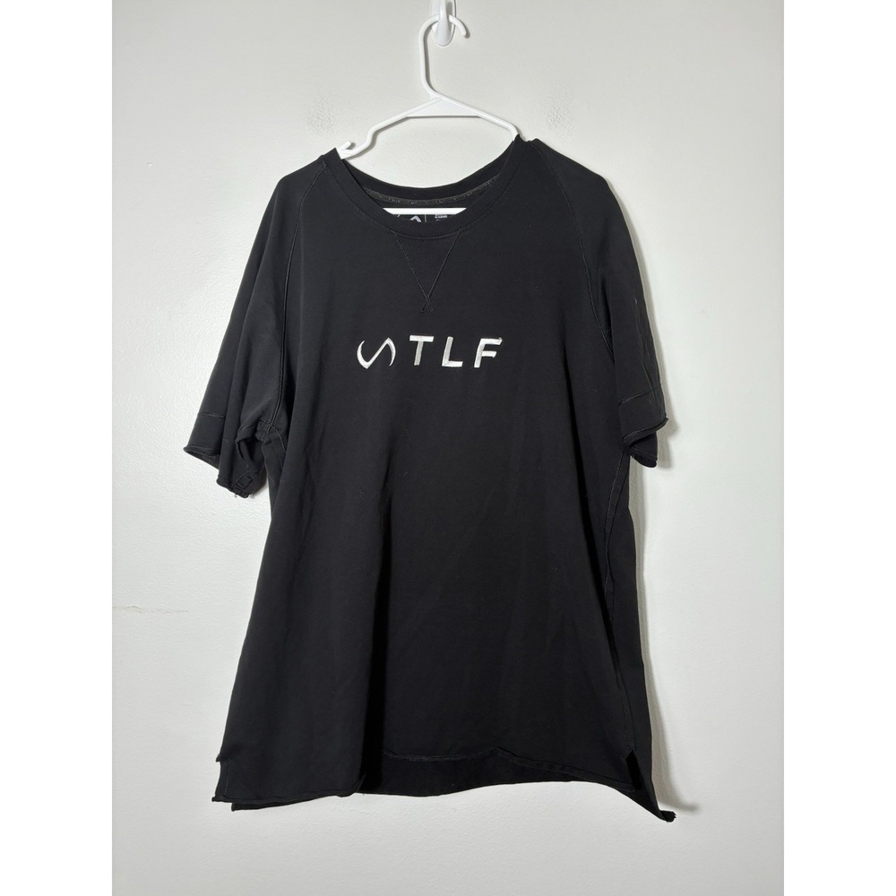 TLF Take Life Further Mens Black Short Sleeve Pullover T-Shirt Size XL Cotton